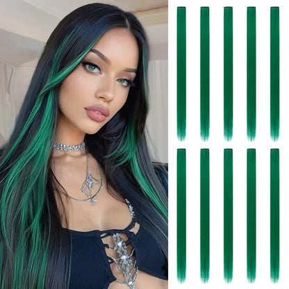 FXMONGYI Colored Hair Extensions