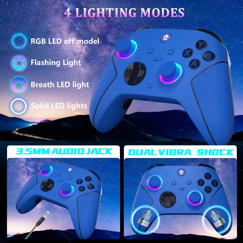 Wireless Gaming Controller with Hall Effect Anti-Drift Sticks for Xbox Series X|S, Steam & PC