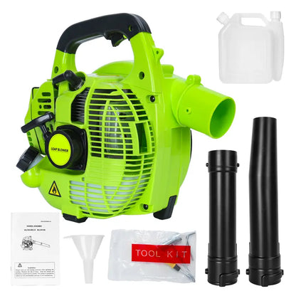 Explorinox 2-Stroke Handheld Leaf Blower, 26cc Gas Powered Blower for Lawn Care, Snow Blowing & Yard Cleaning