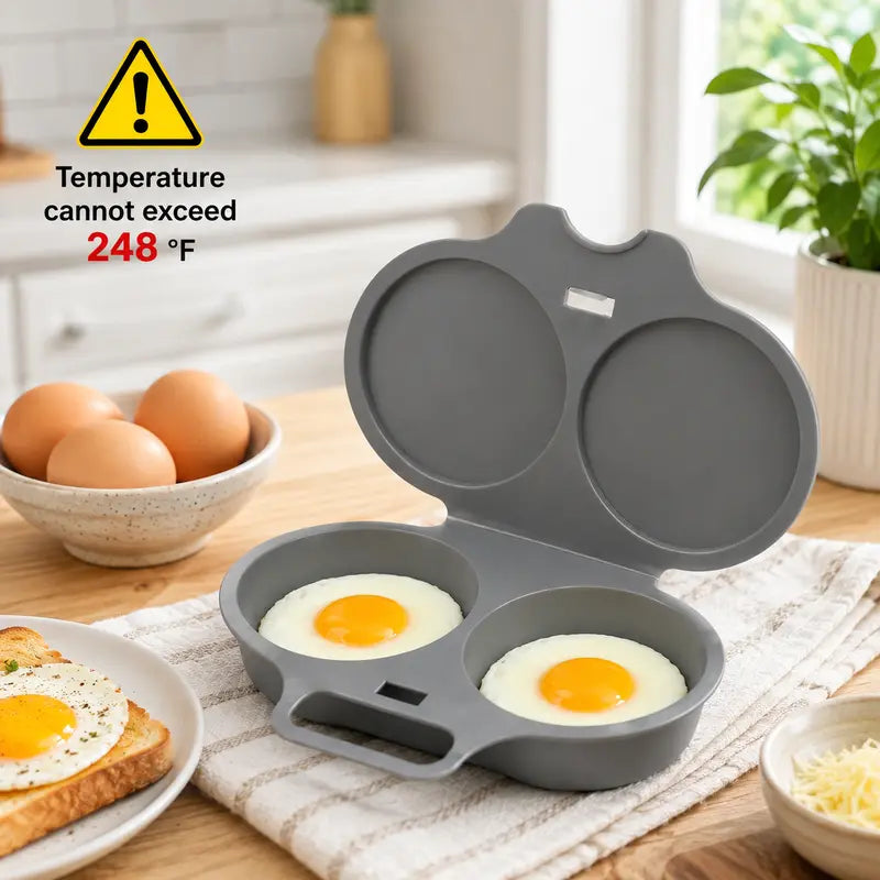 Dark Gray 2-Cup Microwave Omelette Maker