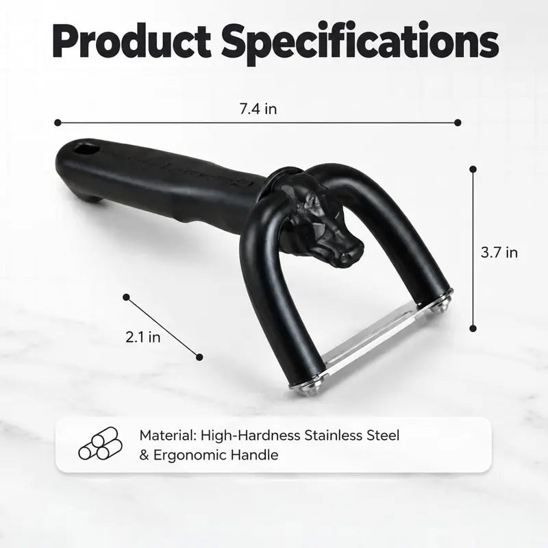 Beef & Pork Slicer, Handheld Meat Fat Trimming Knife, Ergonomic Meat Cutting Tool for Butchering, Meat Preparation & Home Kitchen Use