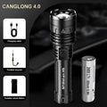 SKYFIRE 1376 Rechargeable LED Tactical Flashlight - 1500 Lumens, Zoomable, 5 Modes, Waterproof