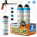 ADHESIVE GURU AG930S Self-Expanding Closed Cell Polyurethane Spray Foam Set