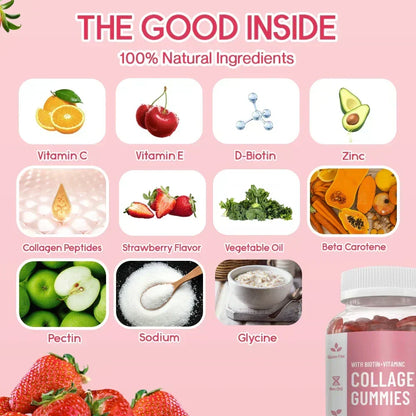 Collagen Gummies |Dietary Supplement for Collagen Replenishment and Hair/Nails/Skin Improvement