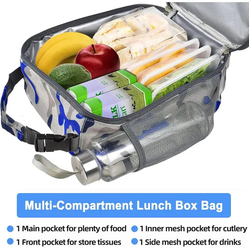 X-LBK04 Insulated Lunch Bag with Bottle Pocket