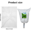 Plant Frost Protection Cover - Winter Frost Blanket Bag with Zipper & Transparent Panel