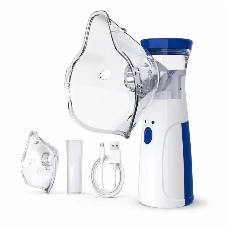 Portable Rechargeable Handheld Mesh Nebulizer – 3 Intensity Levels