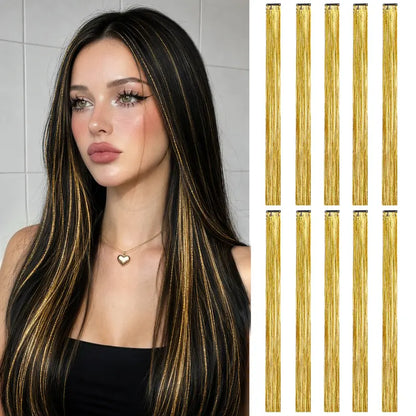 FXMONGYI Colored Hair Extensions