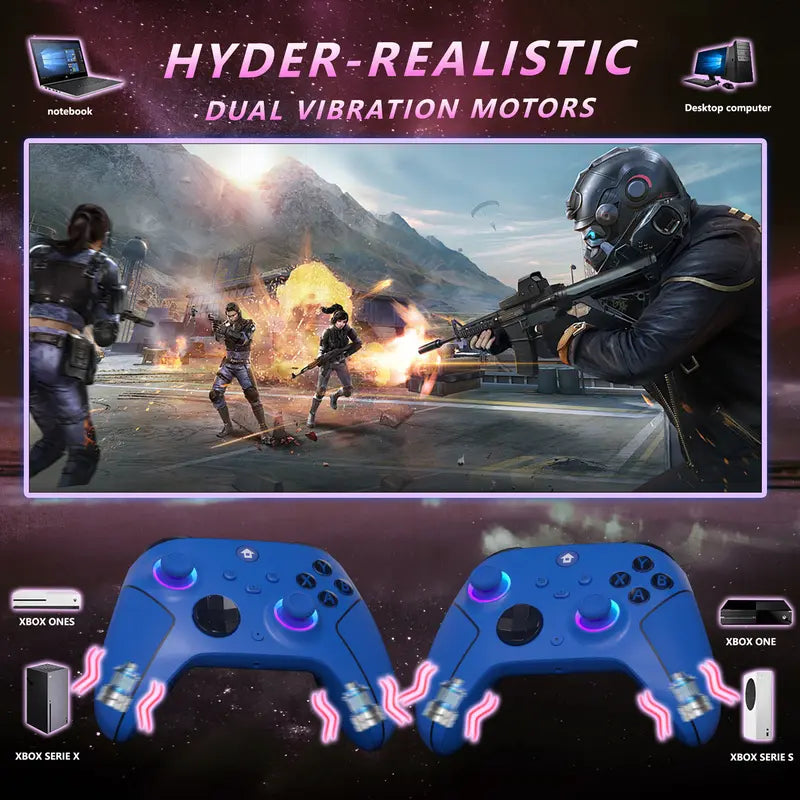 Wireless Gaming Controller with Hall Effect Anti-Drift Sticks for Xbox Series X|S, Steam & PC