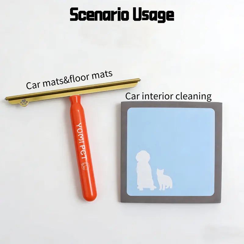 YOMI PET Pet Hair Remover Brush for Car Mats, Carpets & Rugs