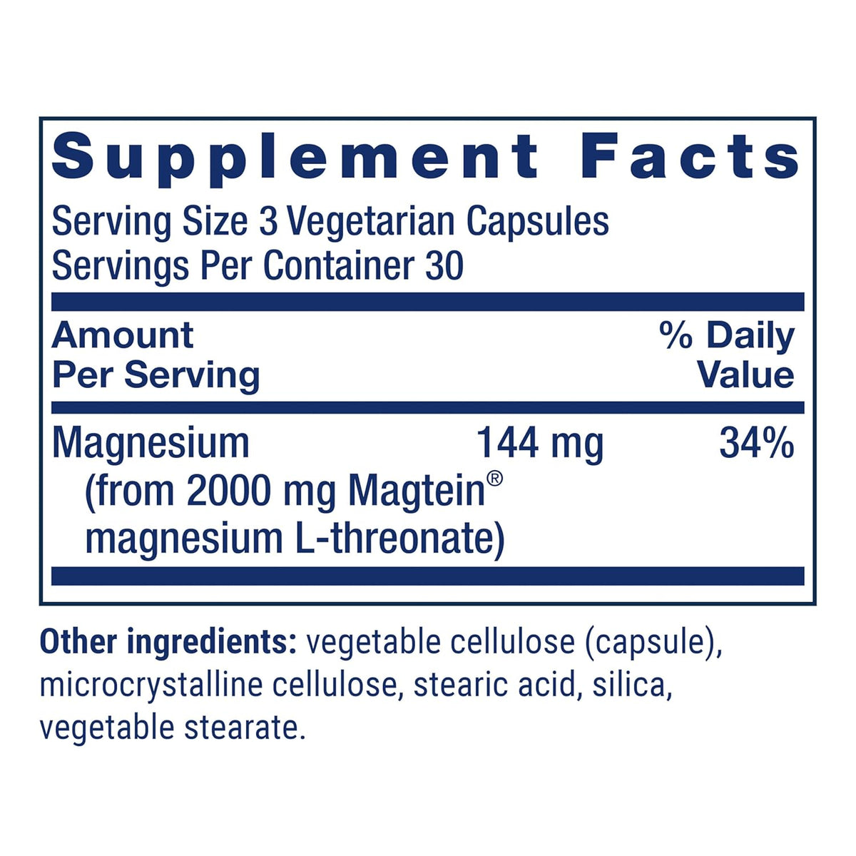 Life Extension Neuro-Mag Magnesium L-Threonate, Memory Health, Quick Thinking, Cognitive Health Support, Vegetarian, Non-GMO, 90 Vegetarian Capsules (144 mg from 2000 mg Magtein magnesium L-threonate