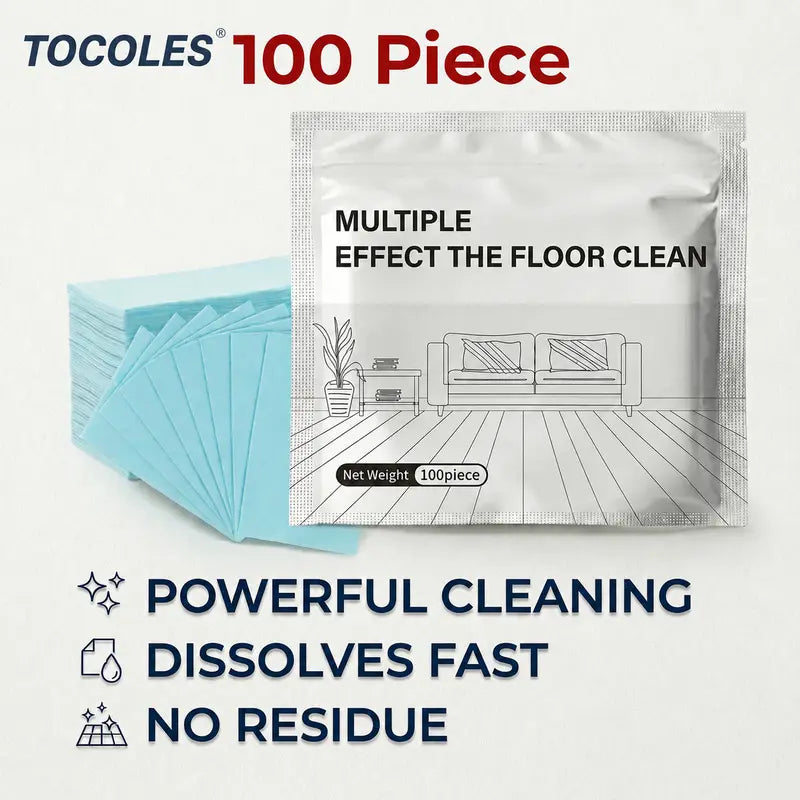 Floor Cleaning Tablets – Household Multi-Purpose Cleaner for Hardwood, Laminate, Tile & RV Walls