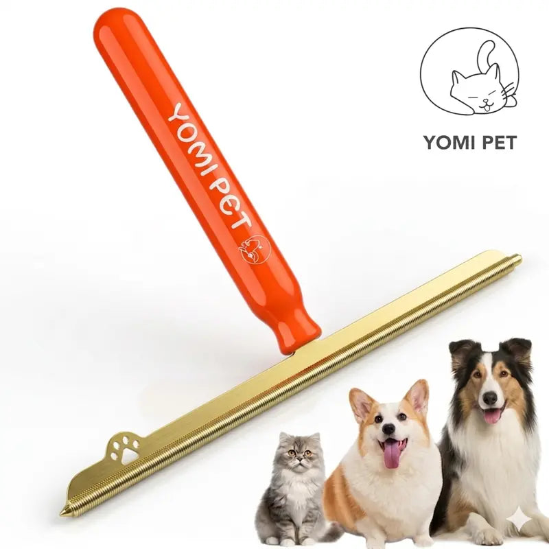 YOMI PET Pet Hair Remover Brush for Car Mats, Carpets & Rugs