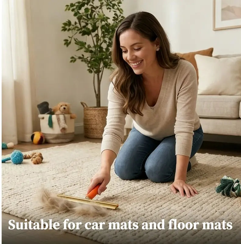 YOMI PET Pet Hair Remover Brush for Car Mats, Carpets & Rugs