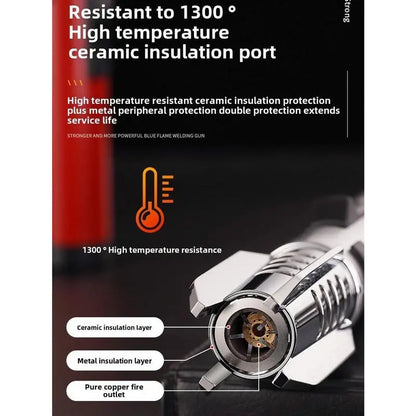 Windproof Jet Torch Lighter – Light Saber-Shaped Steel Body, 360° Usable, Adjustable Flame, Lockable Safety Lock