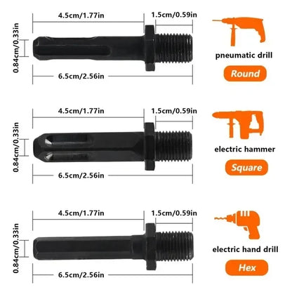 Firewood Splitter Drill Bit Set – Heavy-Duty High Carbon Steel Wood Splitting Cone, 4-Piece Set | Round + Square + Hex Shank | Fits Impact Drill, Electric Hammer & Hand Drill