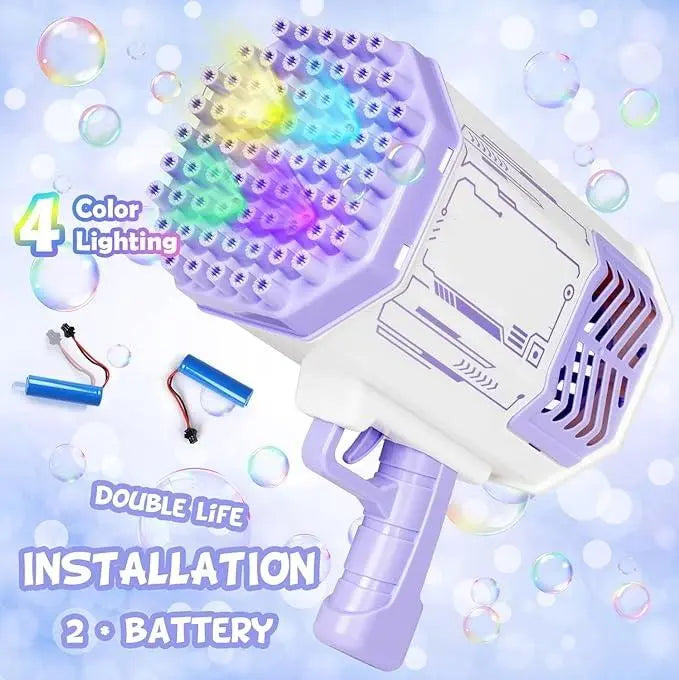 Kids Bubble Machine with Colorful Lights – Ages 4–12