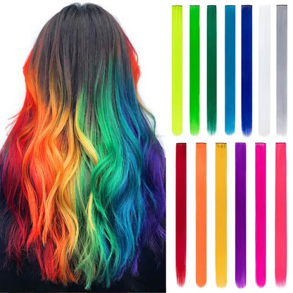 FXMONGYI Colored Hair Extensions