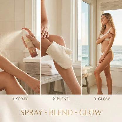 Self Tanning Mist for Body – Non-Sticky, Streak-Free, Vegan Sunless Tanner | All Skin Types | No Fake Tan Smell