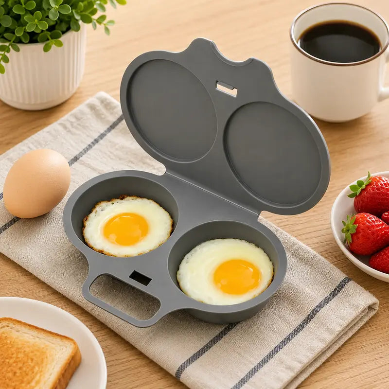 Dark Gray 2-Cup Microwave Omelette Maker