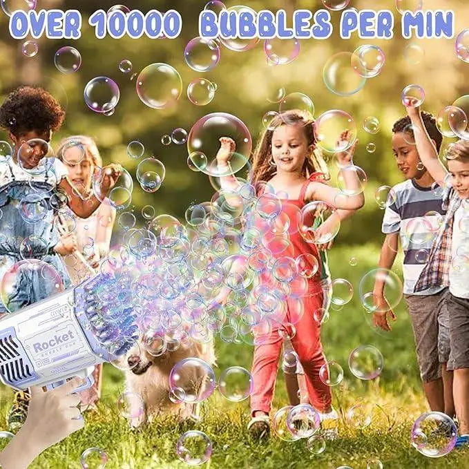 Kids Bubble Machine with Colorful Lights – Ages 4–12
