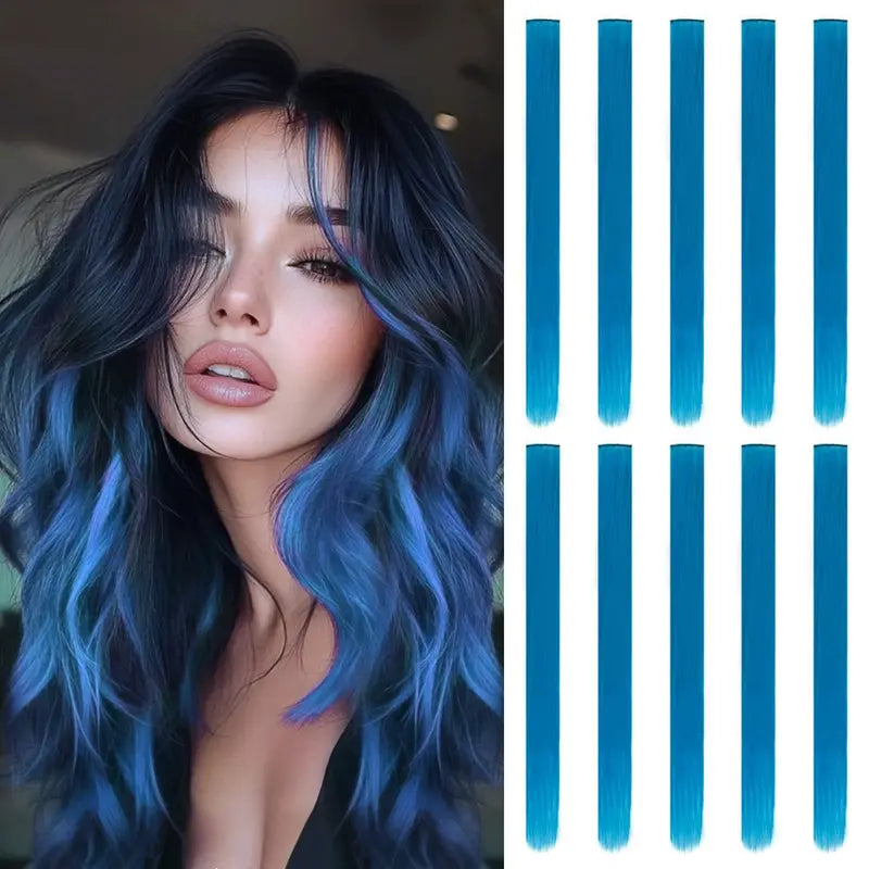 FXMONGYI Colored Hair Extensions