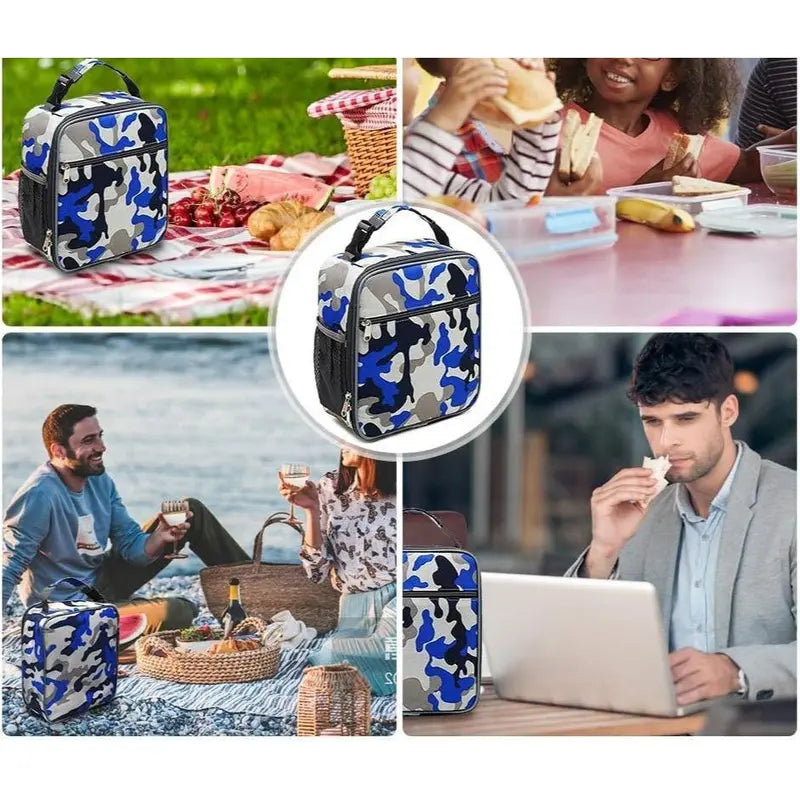 X-LBK04 Insulated Lunch Bag with Bottle Pocket