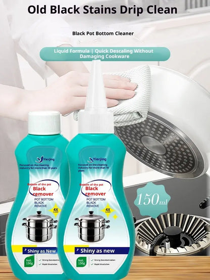 Heavy Duty Kitchen Cleaner - Eco-Friendly Non-Toxic Chemical-Free Unscented Cleaner for Stainless Steel & Cast Iron Cookware