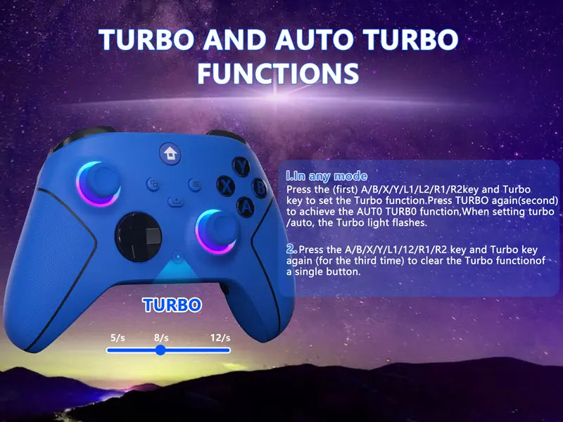 Wireless Gaming Controller with Hall Effect Anti-Drift Sticks for Xbox Series X|S, Steam & PC
