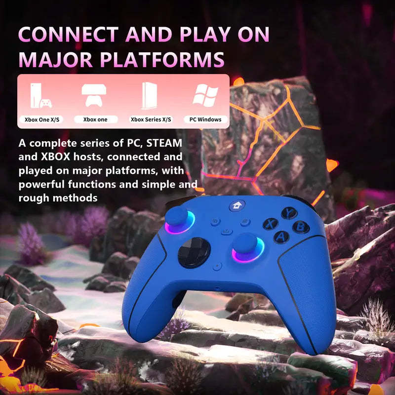 Wireless Gaming Controller with Hall Effect Anti-Drift Sticks for Xbox Series X|S, Steam & PC