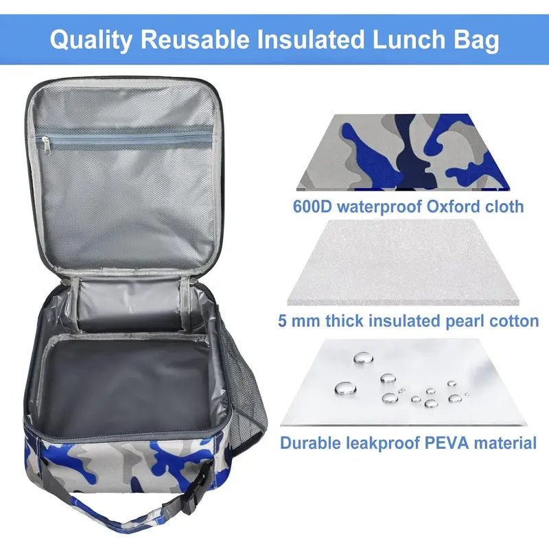X-LBK04 Insulated Lunch Bag with Bottle Pocket