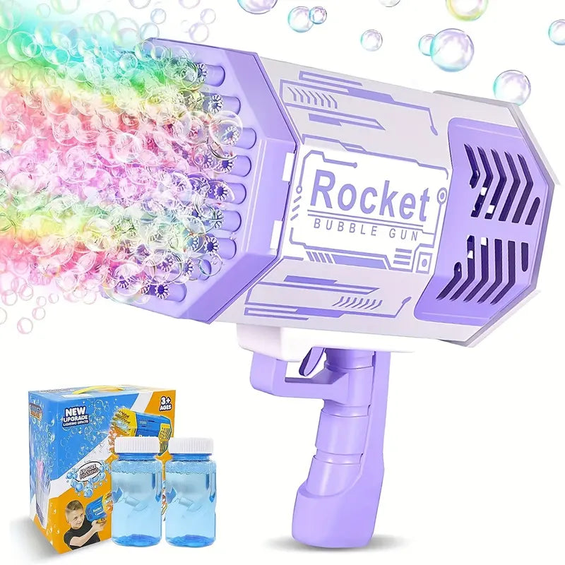 Kids Bubble Machine with Colorful Lights – Ages 4–12