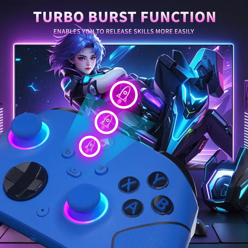 Wireless Gaming Controller with Hall Effect Anti-Drift Sticks for Xbox Series X|S, Steam & PC