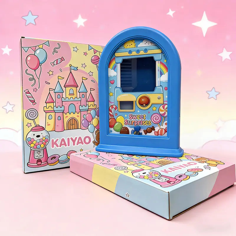 Press-to-Drop Candy Dispenser Picture Frame - Rectangle Wall-Mount Photo Decor, Casual Multi-Functional Accessory, Dispenser Included, Kids' Fun Gift, Party Surprise, Pet Treat Holder