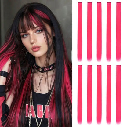 FXMONGYI Colored Hair Extensions