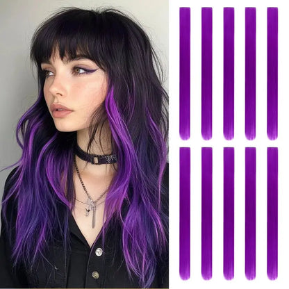 FXMONGYI Colored Hair Extensions